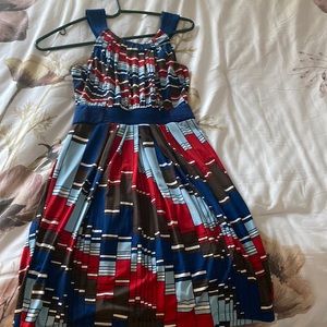 Red white and blue dress